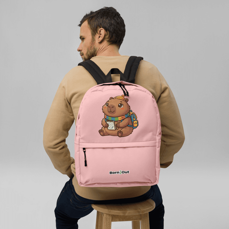 Capybara Backpack — White